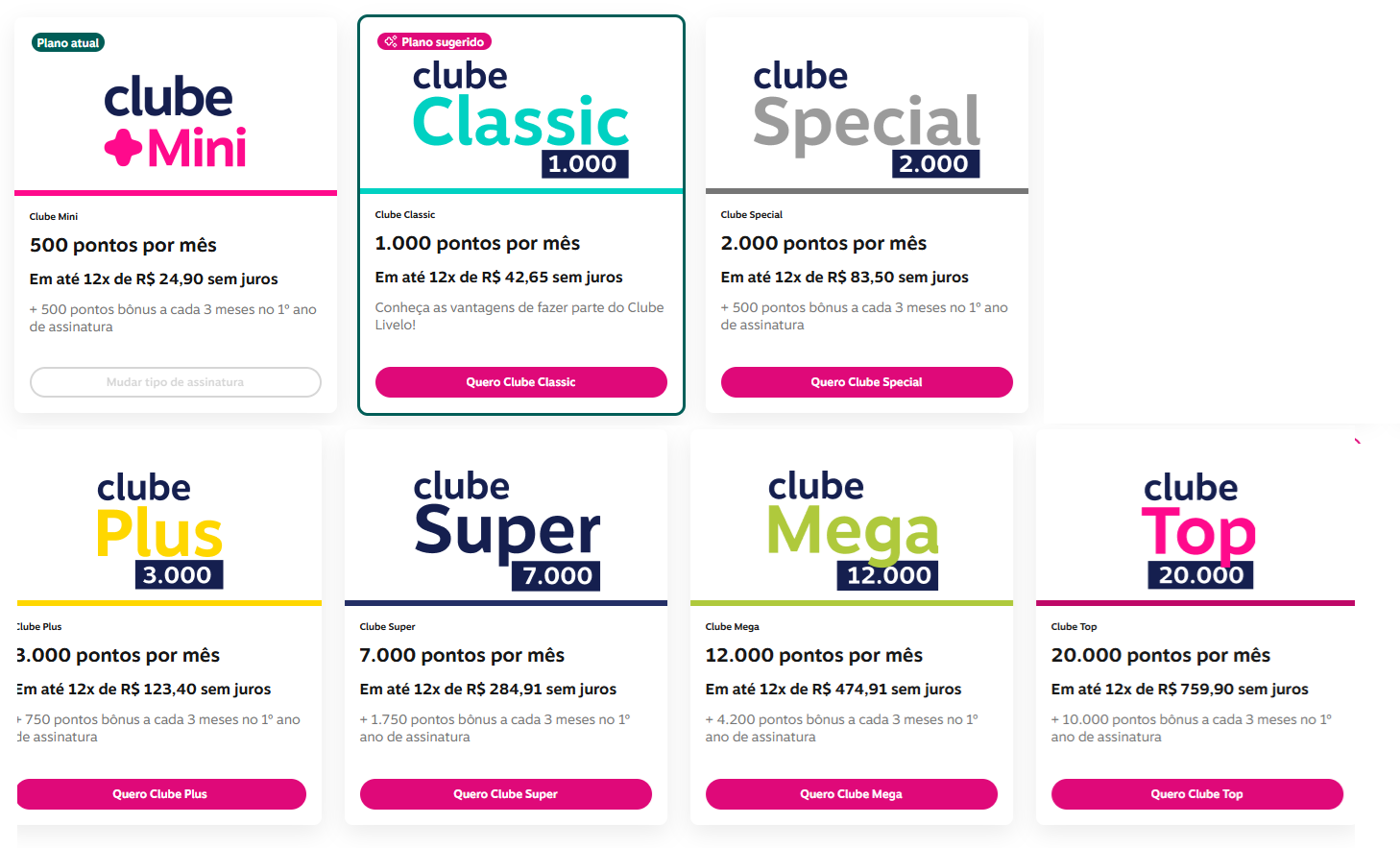 livelo-planos Guia Definitivo Livelo 2026: Todos os Planos e Como Escolher o Melhor Clube para Acumular Milhas Cartões e Bancos Destaque 