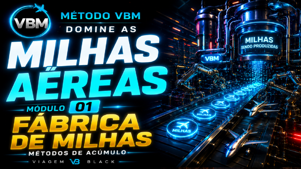 modulo-1-vbm-fabrica-de-milhas-como-acumular-1024x576 CURSO DE MILHAS - MÉTODO VBM - ACUMULANDO E ACELERANDO AS MILHAS - FÁBRICA DE MILHAS (1 E 2) Cartões e Bancos CURSOS Destaque Milhas e Emissões