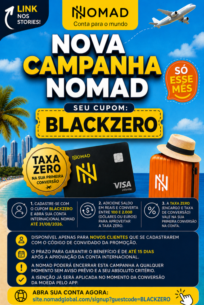 nomad-blackzero-683x1024 TOP 3 cartões isentos de anuidade que pontuam e dão salas vip Cartões e Bancos Mastercard Black Visa Infinite