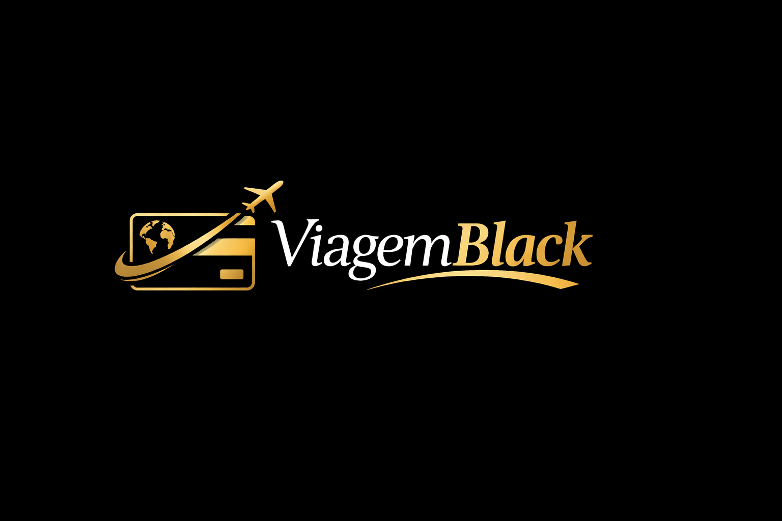 Logo Viagem Black fundo escuro