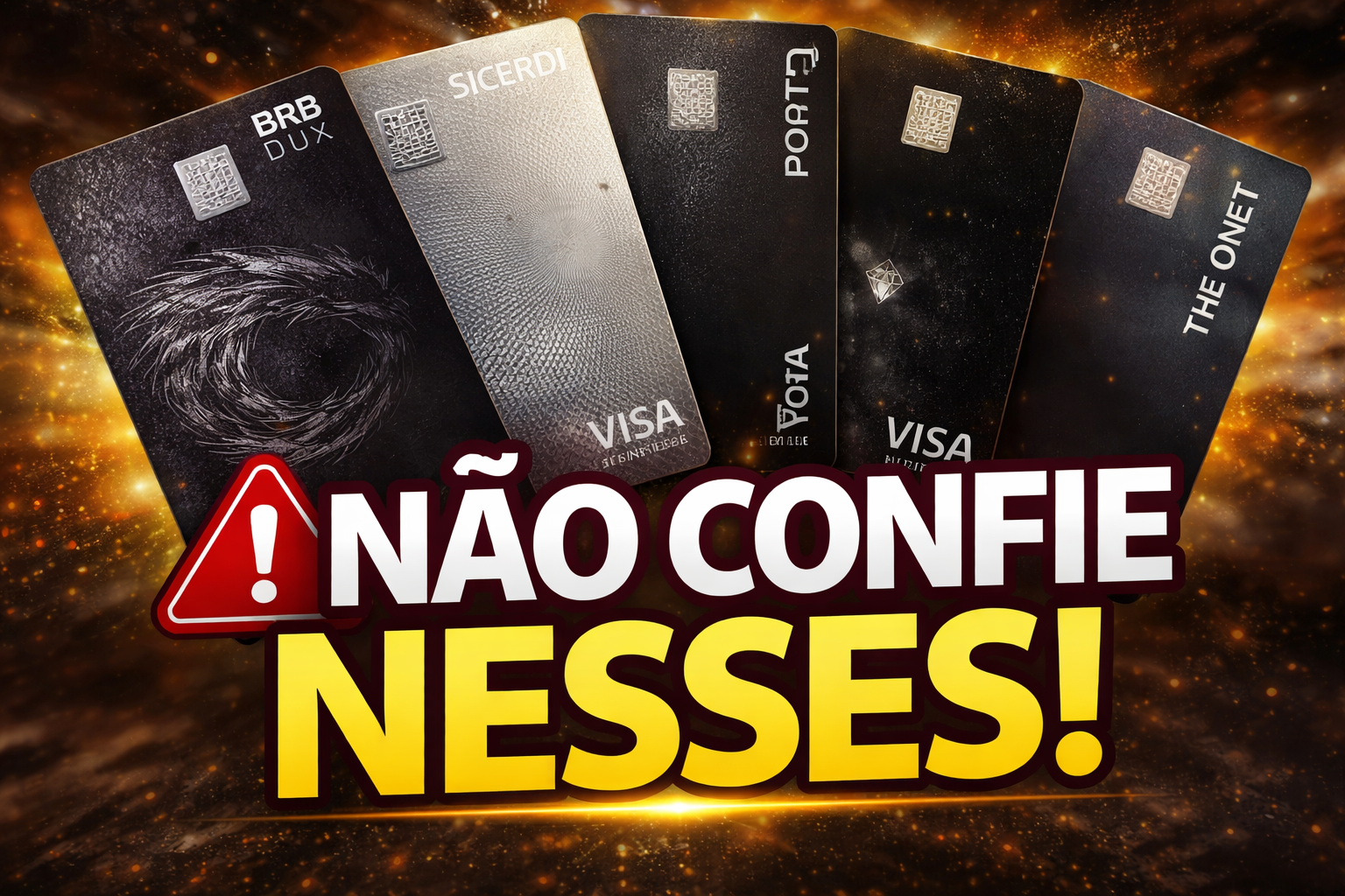 não confie nesses cartões
