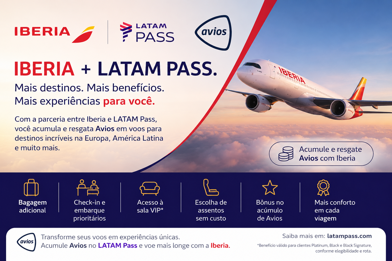 latam pass e iberia avios