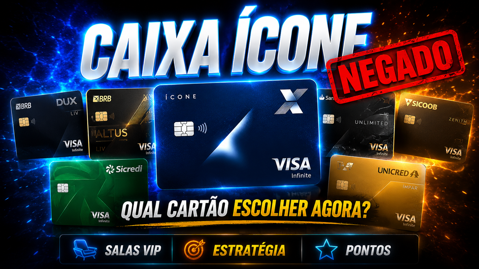 caixa icone negado e Agora