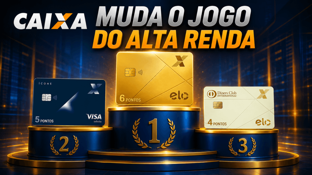 caixa-novidades-de-cartoes-1024x576 CAIXA muda jogo Alta Renda: Diners evolui, Ícone domina e novo Elo de metal mira os ultra ricos Cartões e Bancos Destaque Milhas e Emissões SALAS VIP