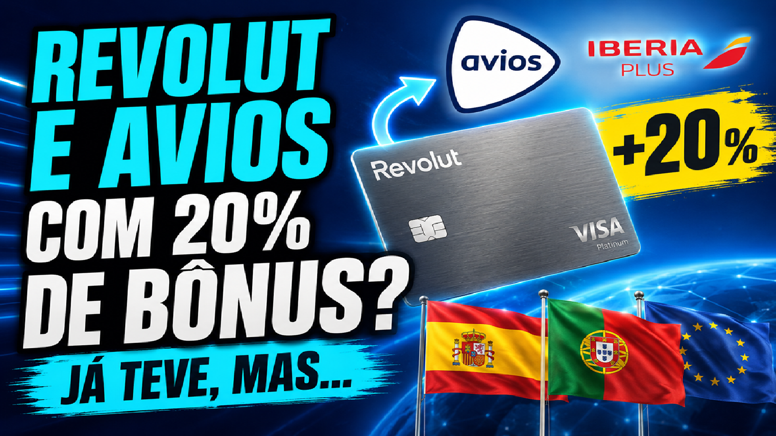 REVOLUT E AVIOS COM 20 DE BONUS SERA NO BRASIL