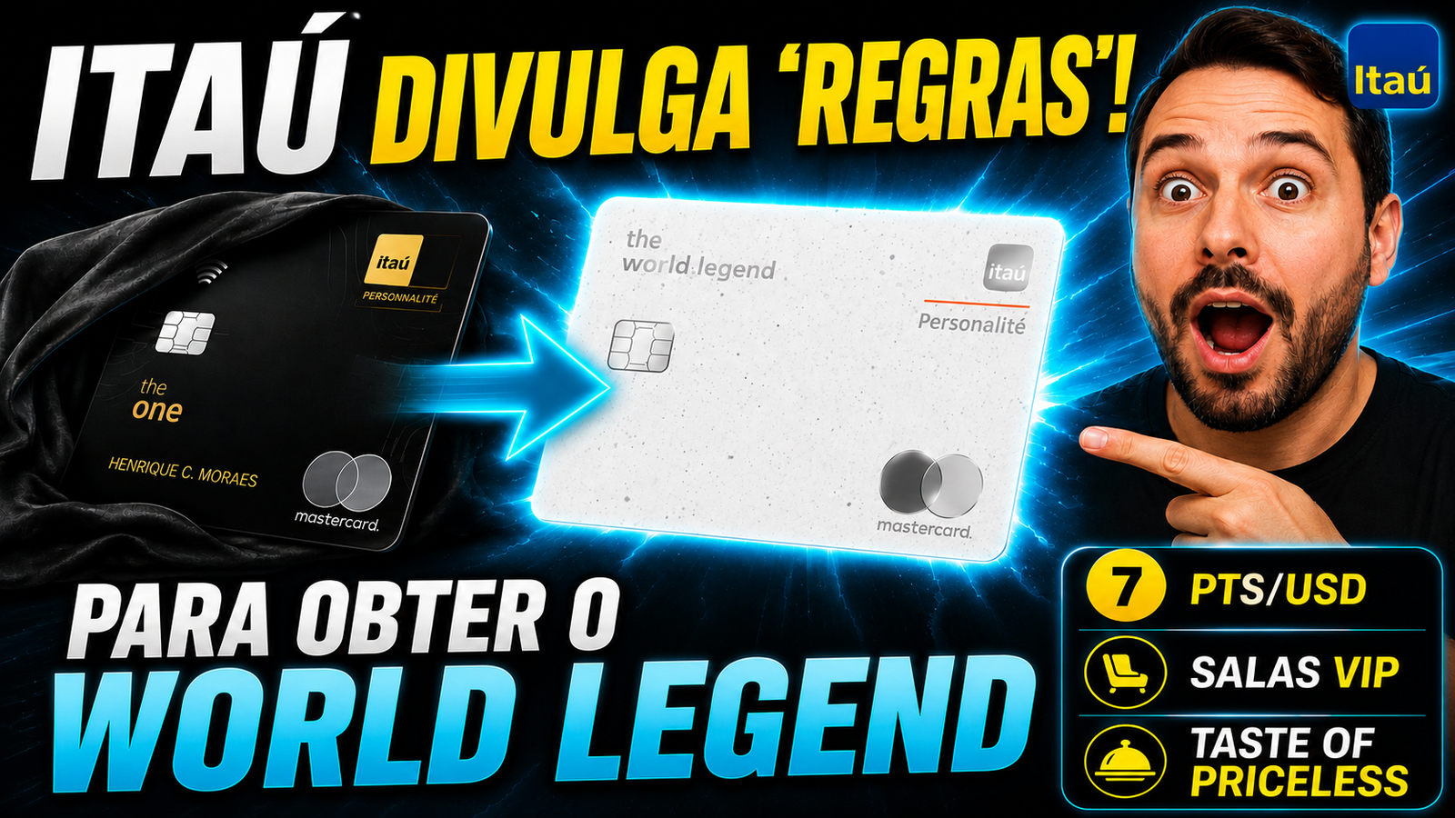 itau divulga regras world legend