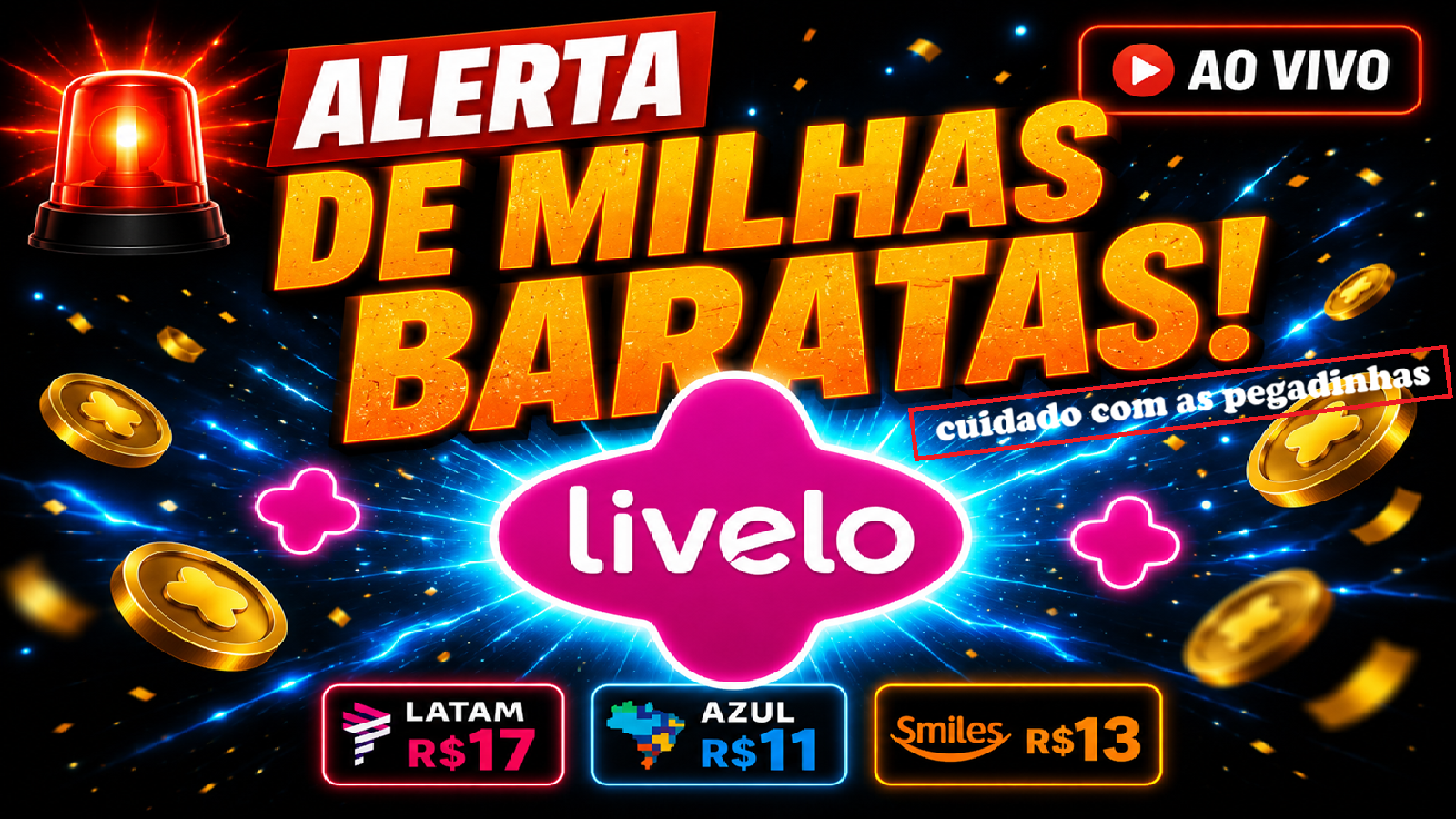 livelo alerta milhas baratas