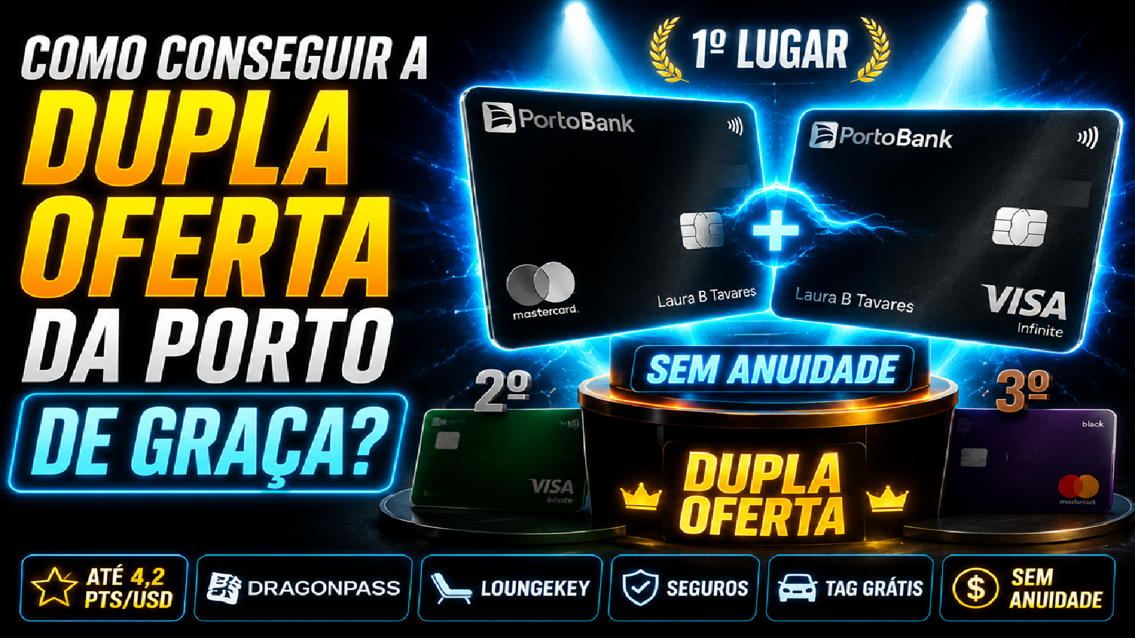 porto cartoes dupla oferta de graça