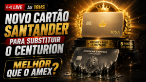 NOVO CARTAO SANTANDER AMEX CENTURION ACABOU