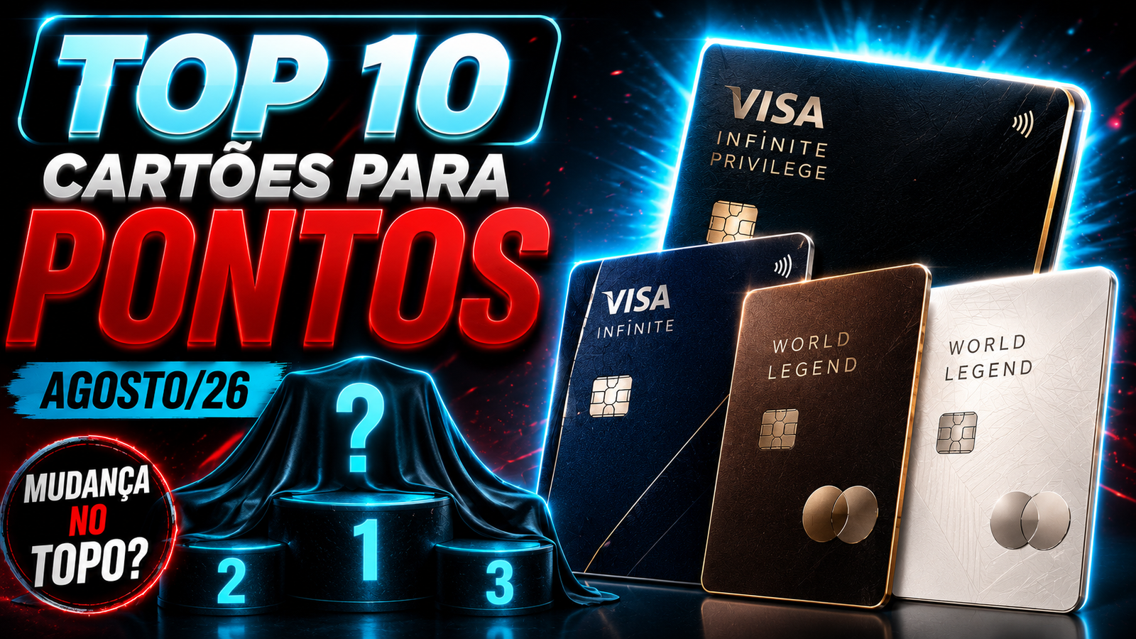 top 10 cartoes de pontos para agosto