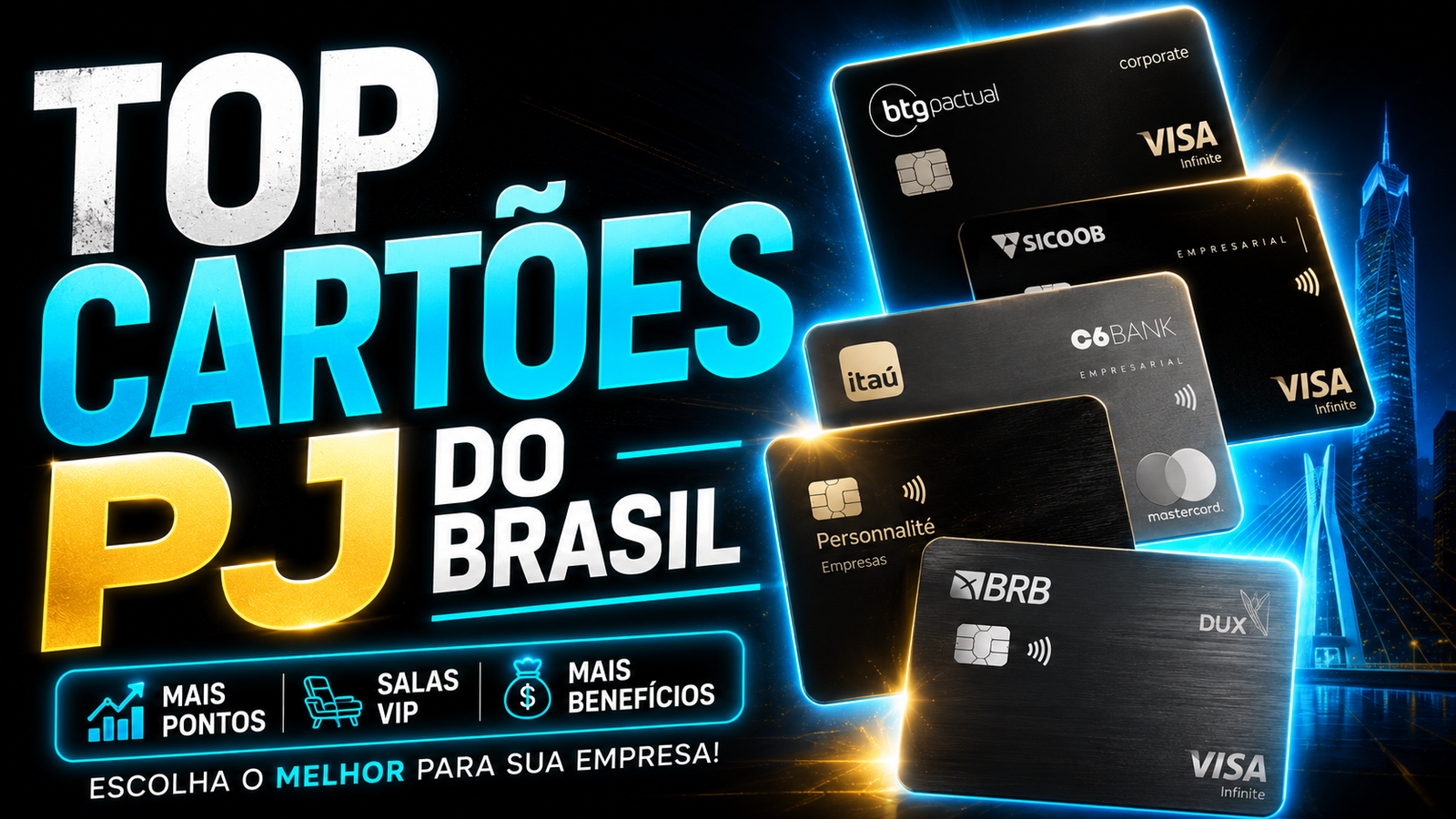 top cartoes pj empresariais do brasil